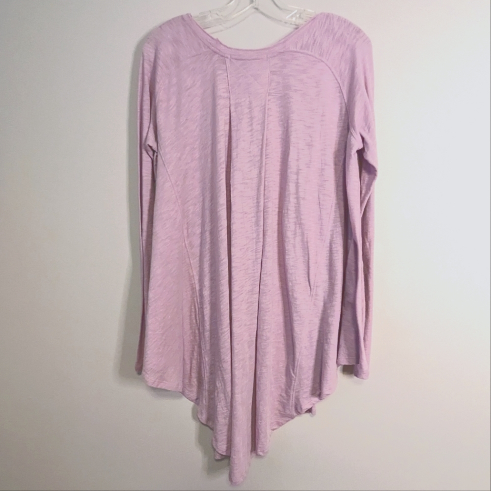 NWT Free People Aria Long Sleeve Trapeze Top Size Small Light Purple OB1645805 - Picture 7 of 9